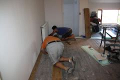 Earl lends hand with flooring