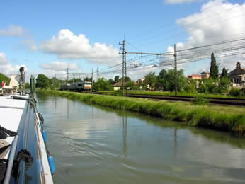 Railway follows close to this canal