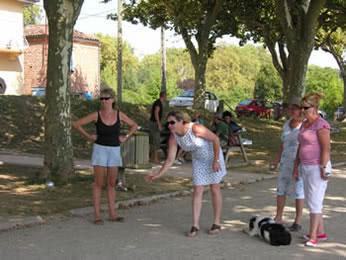 Our boules game lasted the afternoon
