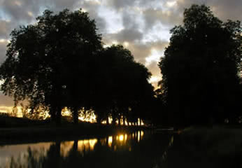Sunset on the Canal de Garonne