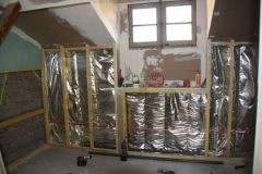 Insulation goes into new ensuite