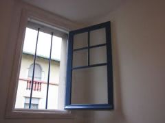 Bathroom window is now fully re-furbished inside and out, new panes of glass added