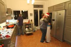 Our kitchen becomes the dance floor