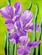 Iris Oil Painting in Moissac