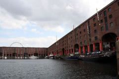 Our approach as we cruise into the Albert dock, Liverpool