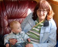 Sister Marie with grandson Kaid