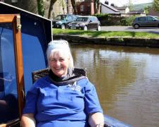 Relaxing at in our mooring - Parbold