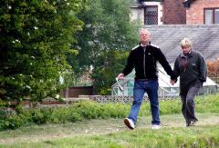 Crew for the day, Sharon & Tommy, enjoying a stroll.