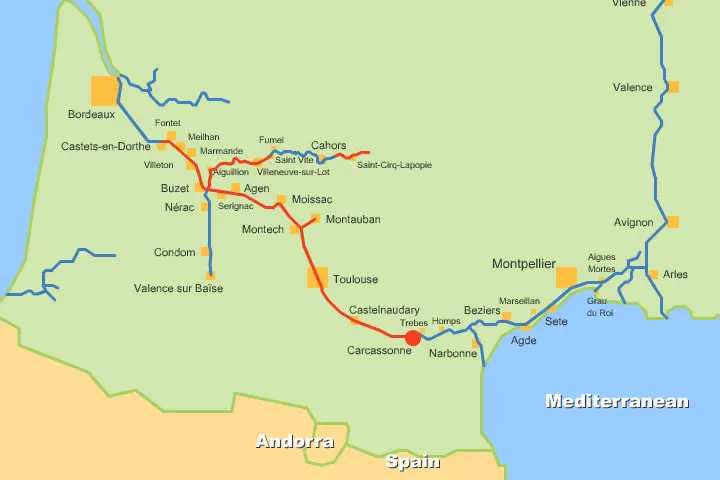 cruise route map for 2008