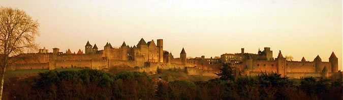 View at the Cité of Carcassonne