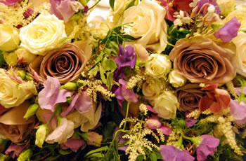 The wedding flowers