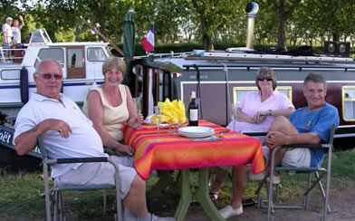 Argeliers mooring on the Canal du Midi