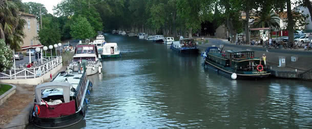 The Canal du Midi at Villeneuve les Beziers