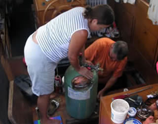John repairs boiler