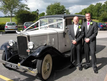 The wedding car