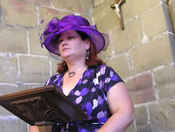 Mathew's sister Jane reads Corinthians