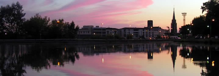 Sunset over Agen Port